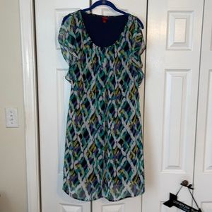 Medona dress with multi-color print